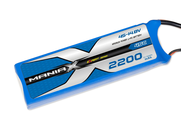 ManiaX 4S 2200mAh 45C 14.8V Lipo Battery eXpert