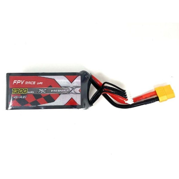 ManiaX 4S 1300mAh 75C 14.8V Lipo Battery FPV