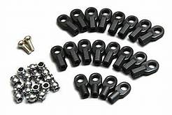 Traxxas 1942 Rod ends (16 long & 4 short)/ hollow ball connectors (18)/ ball screws (2)