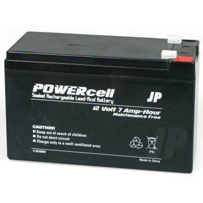 12V-7AMP POWERCELL GEL BATTERY - Model Heli Services