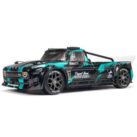 ARRMA 1/8 INFRACTION 4X4 3S BLX 4WD All-Road Street Bash Resto-Mod Truck RTR, Teal without Battery & Charger