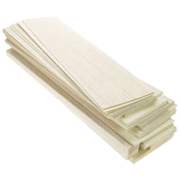 0.8mm x 100mm x 1mtr Balsa Sheet