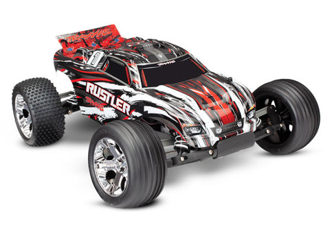 Traxxas Rustler XL-5 2WD Red incl 8.4v Battery - No Charger