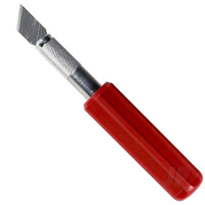 Excel K5 Knife, Heavy Duty Red Plastic Handle with Safety Cap