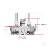 Stinger 125cc Twin Cylinder 2-Stroke Petrol Engine