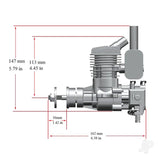 Stinger 20cc Rear Exhaust Petrol Engine