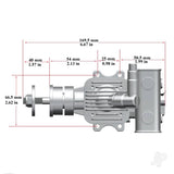 Stinger 26cc Rear Exhaust Petrol Engine