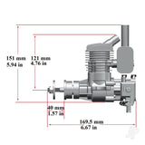 Stinger 26cc Rear Exhaust Petrol Engine