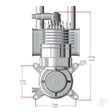 Stinger 35cc Rear Exhaust Petrol Engine