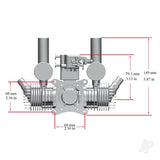 Stinger 40cc Twin Petrol Engine