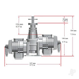 Stinger 70cc Twin Cylinder 2-Stroke Petrol Engine
