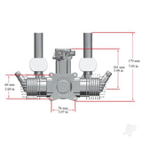 Stinger 70cc Twin Cylinder 2-Stroke Petrol Engine