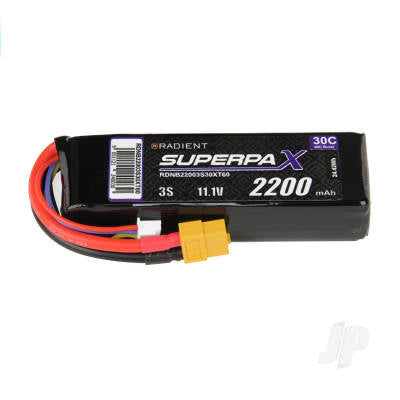 Radient 2200mAh 11.1V 30C 3S1P Lipo Battery Pack XT60