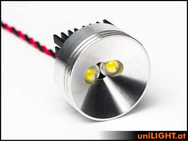 Unilight 30mm Alu-Spotlight, 8Wx2, T-FUSE