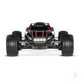 Traxxas Red / Black Rustler 1:10 2WD RTR Electric Stadium Truck (+ TQ 2-ch, XL-5, Titan 550, 7-Cell NiMH, DC charger, LED lights)