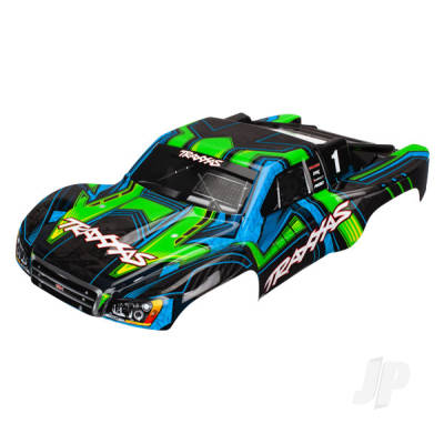 Traxxas Body, Slash Green and Blue (painted, decals applied) 6844X
