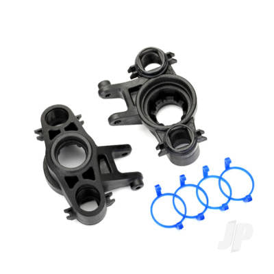 Traxxas Axle carriers, left & right (1 each) (use with 8x16mm & 17x26mm ball bearings) / dust boot retainers (4 pcs) 8635