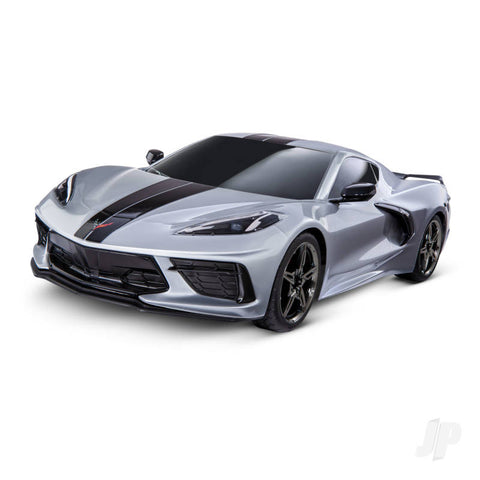 Traxxas Chevrolet Corvette Stingray 1:10 AWD Supercar, Silver (+ TQ, XL-5, Titan 550) ( No Batt & Chgr )