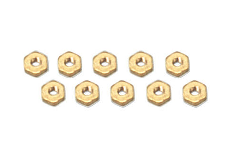 M3 Full Brass Nuts (Pk10)