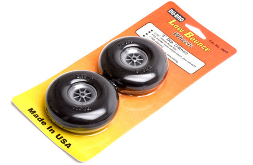 Dubro 2.25" Round & Smooth Wheels (Pair)