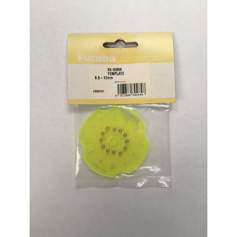 Futaba SX Servo Horn Drill Template 2 (9.5mm-12mm)