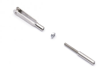 M2 Metal Clevis , M2 Nut & Solder Extender (Pk 10 )