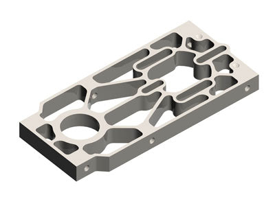 Mikado Motor Plate Aluminum MIK3061