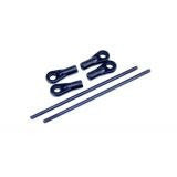 R90N877-SS OUTRAGE LINKAGE ROD SET (FLYBARLESS) - VELOCITY 90